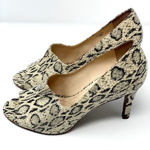 On trend snakeskin heels